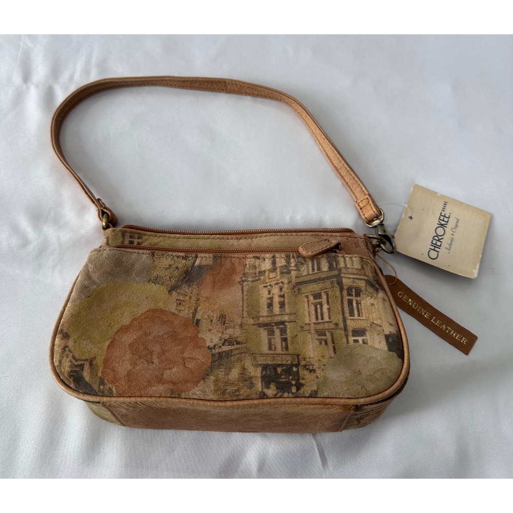 Deadstock  VTG 2002 Cherokee Cityscape Floral Crossbody Bag NWT Y2K